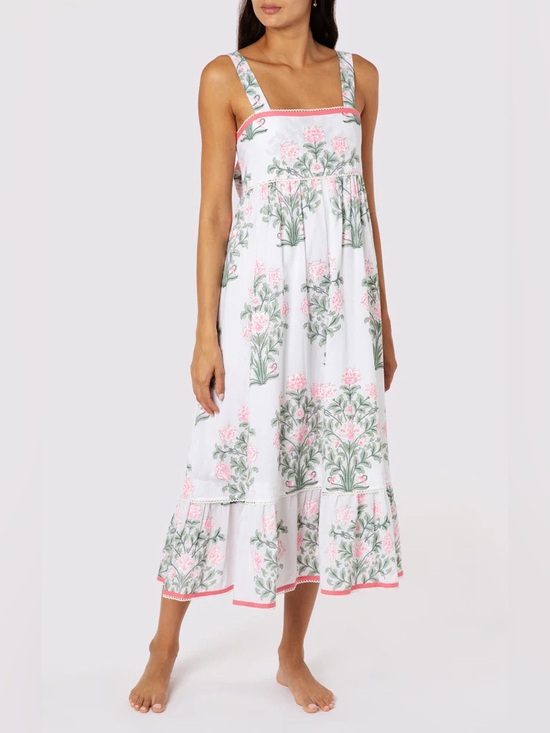 Juliet Dunn Dresses & Skirts - Juliet Dunn Sash Bow Back Midi Dress Japanese Flower
